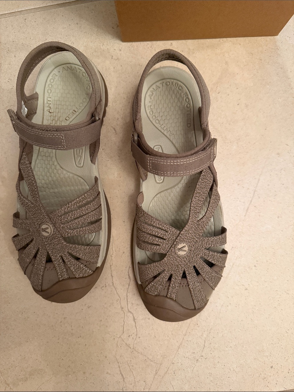 Keen Women’s Taupe Strappy Closed-Toe Sandals